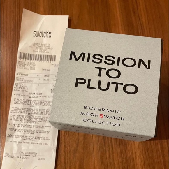 Brand new, swatch omega collection- pluto - Picture 2 of 2